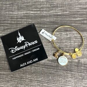 NEW Disney Alex And Ani Bracelet - A Dream Is A Wish - Gold